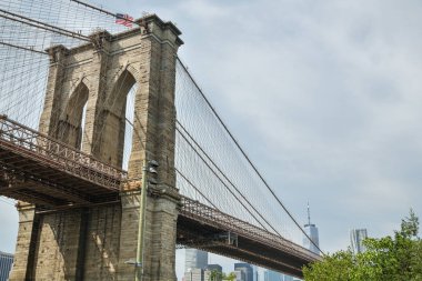 New York City, şehir muhtemelen en ikonik Bridge'de Brooklyn Köprüsü