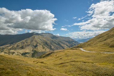 Crown Range yolu Queenstown 'a yakın
