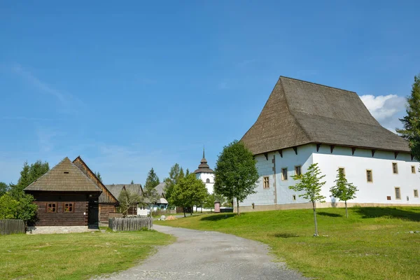 Open Air Museum hagyományos szlovák falu Pribylina, slov — Stock Fotó