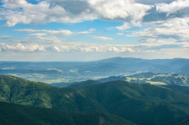 Slovakya'da pitoresk Düşük Tatras dağları