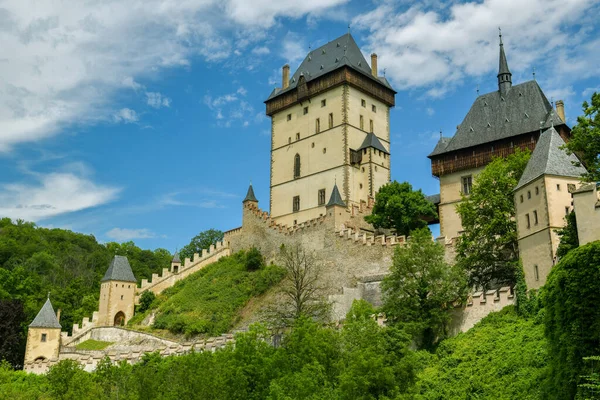 Karlstejn República Tcheca Junho 2019 Visão Geral Histórico Castelo Karlstejn — Fotografia de Stock