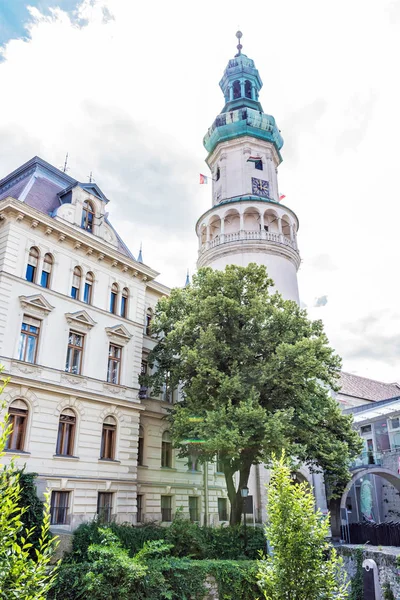 Berömda Brandtornet Sopron Ungern Resmål Arkitektoniska Temat — Stockfoto