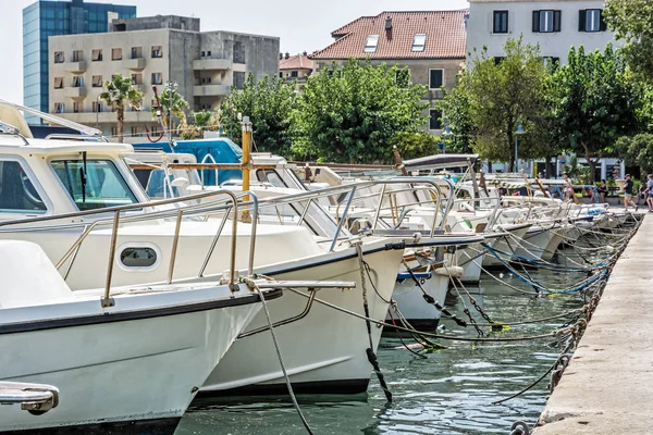 Hafen Mit Passagierschiffen Kroatien Reiseziel Sommerferien — Stockfoto