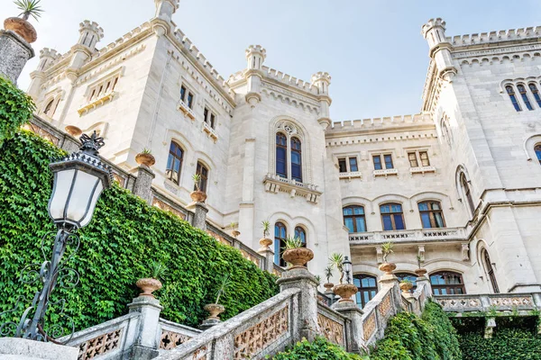 Miramare Castle Der Nähe Von Trieste Nordostitalien Reiseziel Schöne Architektur — Stockfoto