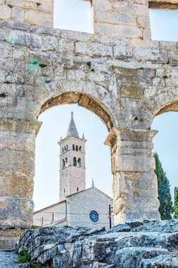 Aziz Anthony Padua Kilisesi Arena'ya Pula, Istria, Hırvatistan. Dini mimari. Seyahat hedef.