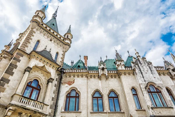 Detalhe Palácio Jakab Cidade Kosice República Eslovaca Cena Arquitetônica Destino Imagens De Bancos De Imagens