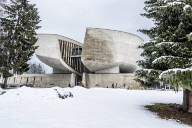 SNP Banska Bystrica, Slovakya müzede. Mimari tema. Seyahat hedef.