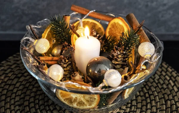 Detailfoto Der Weihnachtsdekoration Christliche Symbolik — Stockfoto