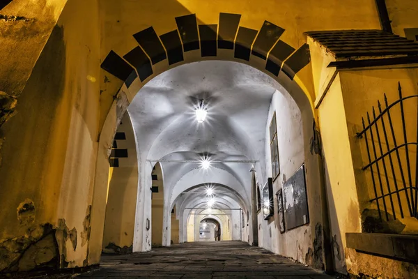 Ayrıntı Geçiş Kromeriz Çek Cumhuriyeti Gece Sahne Mimari Tema — Stok fotoğraf