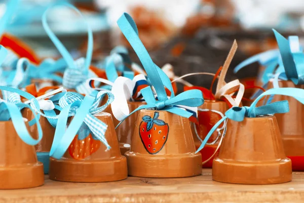 Painted ceramic bells — Stock Photo, Image