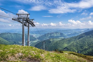 Kablo taşımacılığı, Vratna vadisi, Little Fatra, Slovakya