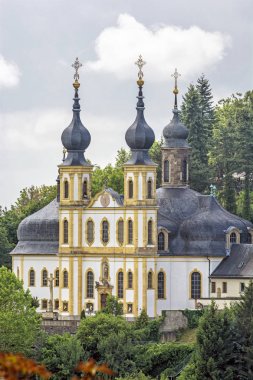 Wurzburg Marienberg kalesinden Kappele, Bavyera, Almanya