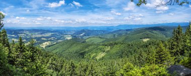Hrb hill'den panoramik manzara, Vepor, Slovakya