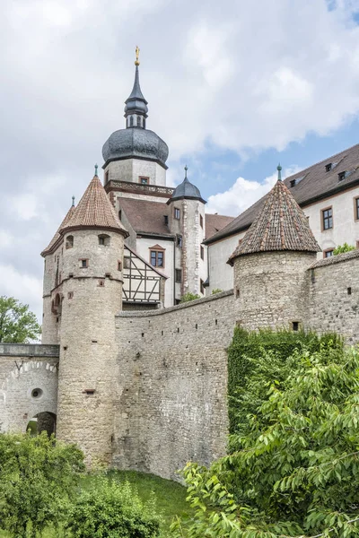 Wurzburg'daki Marienberg kalesi, Bavyera, Almanya — Stok fotoğraf