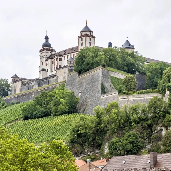 Marienberg fästning i Würzburg, Bayern, Tyskland — Stockfoto