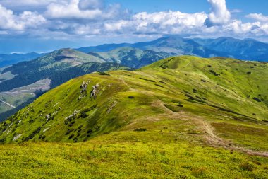 Velka Chochula peak'ten görünüm, Low Tatras, Slovakya