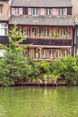 Balıkçılık bölgesi Little Venice, Bamberg, Almanya