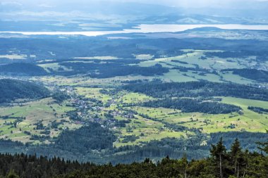 View from Babia hora hill, Slovakia, hiking theme clipart