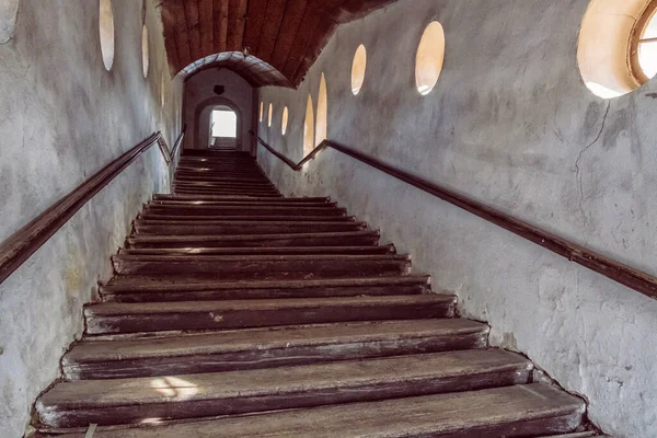 Escadas Internas Para Igreja Paroquial São João Evangelista Aldeia Banska — Fotografia de Stock