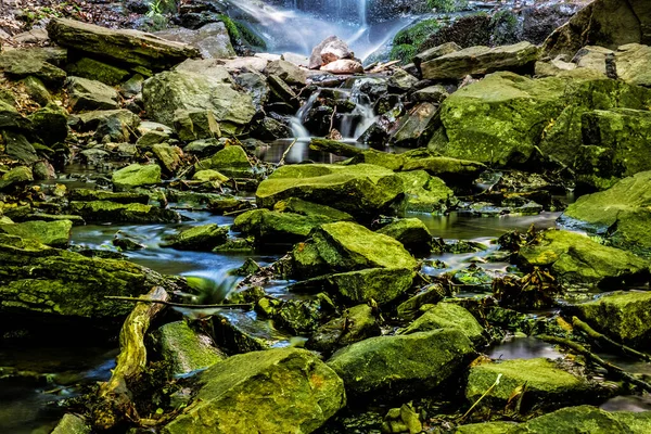 Starohutsky瀑布 斯洛伐克共和国 季节性的自然景观 大自然的美丽 — 图库照片