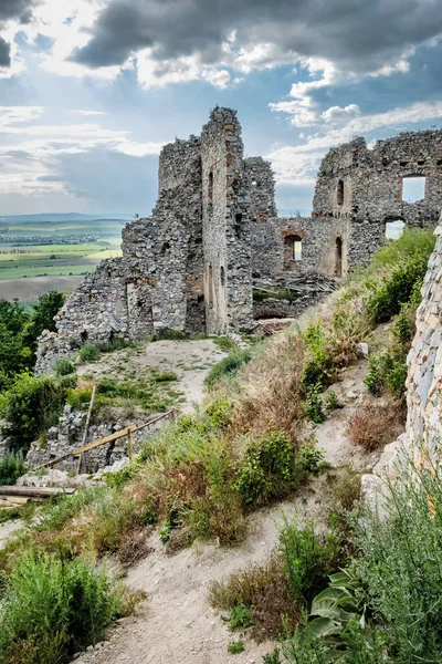 Oponice Kasteel Ruïnes Slowaakse Republiek Europa Reisbestemming — Stockfoto