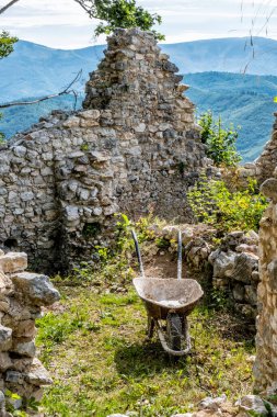Muran Kalesi kalıntıları, Slovakya Cumhuriyeti, Orta Avrupa. Seyahat hedefi.