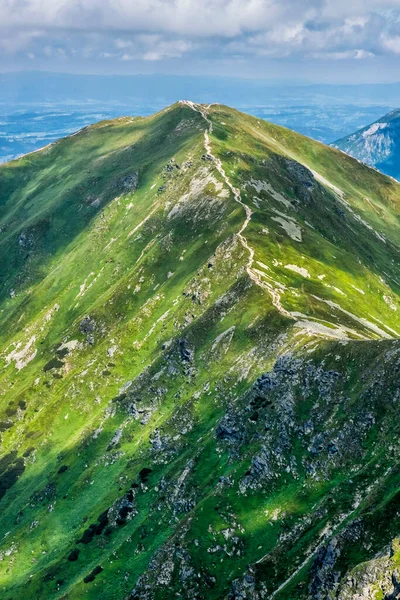 Vrchol Volovce Placliva Západní Tatry Slovenská Republika Turistický Motiv Sezónní — Stock fotografie