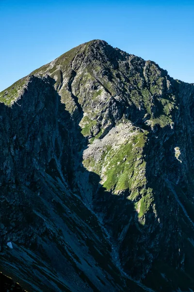 Detail Des Gipfels Placlivo Westtatra Slowakische Republik Wanderthema Saisonale Naturszene — Stockfoto