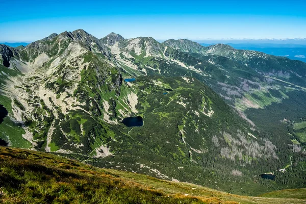 Paisaje Occidental Tatras Con Lagos Montaña República Eslovaca Tema Senderismo — Foto de Stock