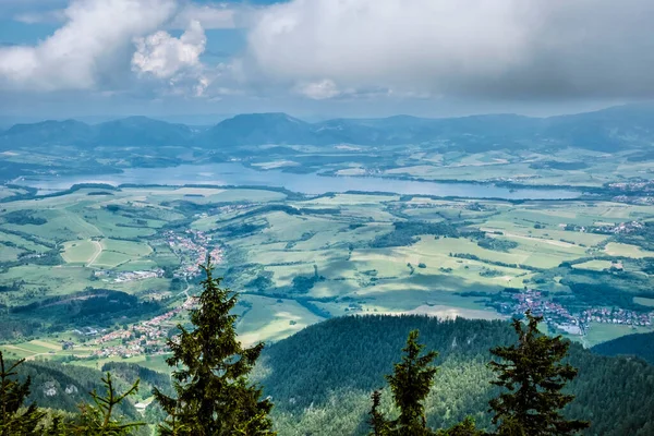 Bacino Liptov Dal Picco Sina Montagne Basso Tatra Repubblica Slovacca — Foto Stock
