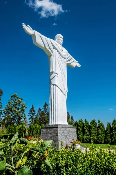 Estatua Jesucristo Río Klin Región Orava República Eslovaca Arquitectura Religiosa —  Fotos de Stock