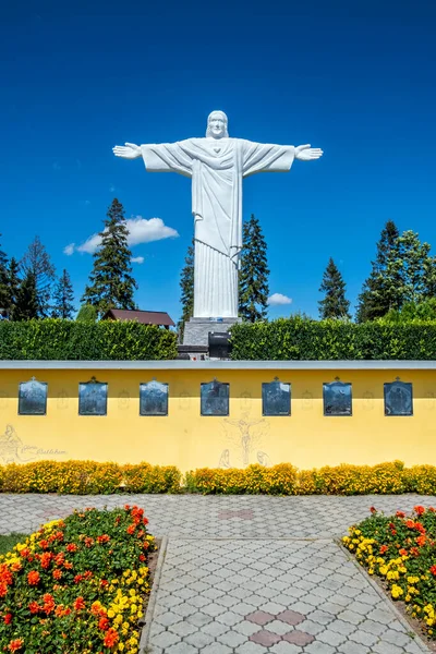 Statue Jésus Christ Rio Klin Région Orava République Slovaque Architecture — Photo