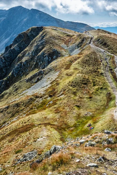 Κορυφή Salatin Δυτικά Βουνά Tatras Σλοβακία Θέμα Πεζοπορίας Εποχιακή Φυσική — Φωτογραφία Αρχείου