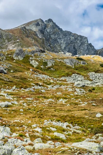 Κοιλάδα Mengusovska Και Κορυφή Koprovsky Όρη Τάτρα Σλοβακία Θέμα Πεζοπορίας — Φωτογραφία Αρχείου