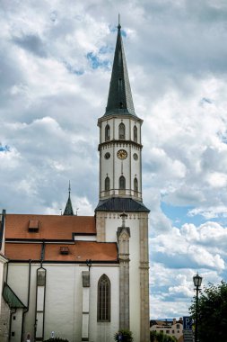 Aziz Jacob 'un Gotik Kilisesi, Levoca, Slovakya Cumhuriyeti. Dini mimari. Seyahat hedefi.