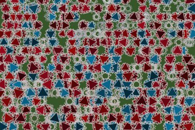 Kavramsal arka plan tasarımı için yıldız deseni. Vektör çizim grafiği.