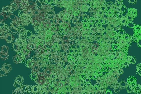 Abstracte Ovale Gemengd Patroon Generatieve Kunst Achtergrondkleur Vector Afbeelding Afbeelding — Stockvector