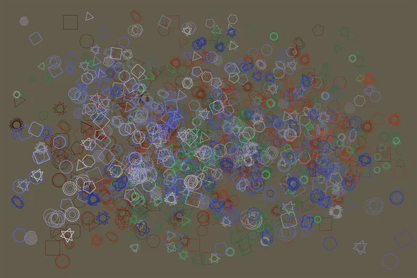 Сучасний Геометричний Змішаний Фоновий Візерунок Абстрактний Векторні Ілюстрації Графічні — стоковий вектор