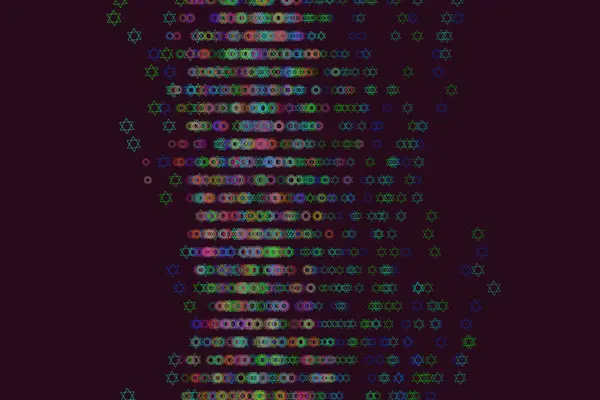 Vorm Van Sterren Abstracte Achtergrondpatroon Vector Afbeelding Afbeelding — Stockvector