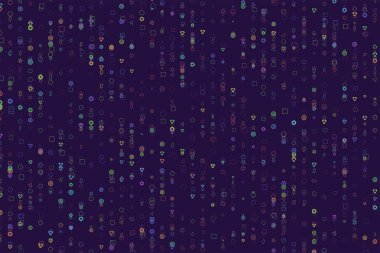 Soyut kavramsal karma desen. Web sayfası, grafik tasarım, katalog, doku veya arka plan için iyi. Vektör çizim grafiği.