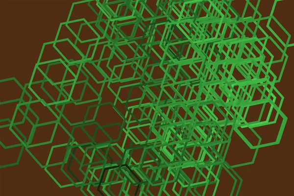Moderne Geometrische Zeshoek Achtergrond Patroon Abstract Vector Afbeelding Afbeelding — Stockvector