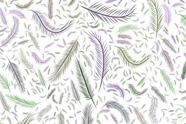 Soyut çizimler tüy, kavramsal. Tasarım arka plan için iyi. Karikatür tarzı vektör grafiği.