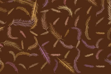 Tüy illüstrasyonlar arka plan soyut, elle çizilmiş. Karikatür tarzı vektör grafiği.