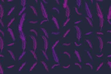 Soyut tüy illüstrasyonlar arka plan. Karikatür tarzı vektör grafiği.