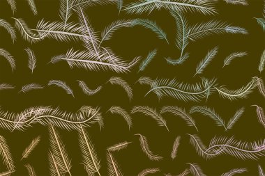 Tüy illüstrasyonlar arka plan soyut, elle çizilmiş. Karikatür tarzı vektör grafiği.