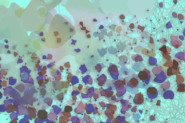 Soyut kavramsal geometrik karışık karmakarışık şekiller arka plan. Web sayfası, grafik tasarım, katalog, doku için iyi.