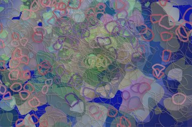 Soyut kavramsal geometrik karışık karmakarışık şekiller arka plan. Web sayfası, grafik tasarım, katalog, doku için iyi.