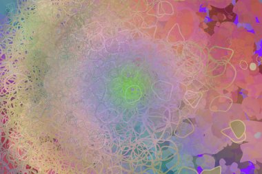 Soyut kavramsal geometrik karışık karmakarışık şekiller arka plan. Web sayfası, grafik tasarım, katalog, doku için iyi.