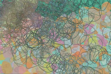 Soyut kavramsal geometrik karışık karmakarışık şekiller arka plan. Web sayfası, grafik tasarım, katalog, doku için iyi.