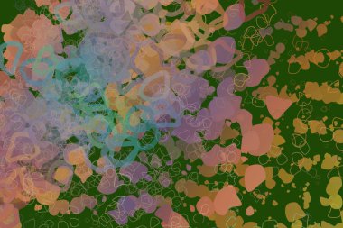 Geometrik arka plan duvar sanatı, web sayfası, duvar kağıdı, grafik tasarım, katalog veya doku dağınık şekillerle.